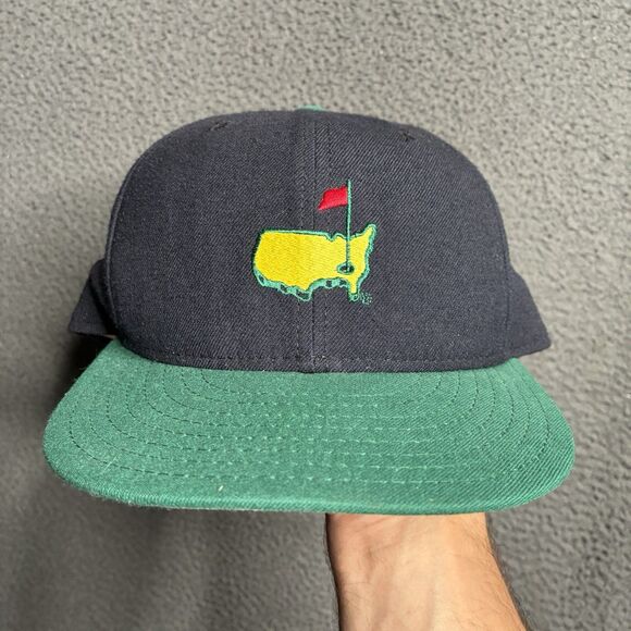 2001 Augusta National Members Fitted Hat Sz 7 3/8 New Era 5950 Green Bill/ Navy - Picture 6 of 12